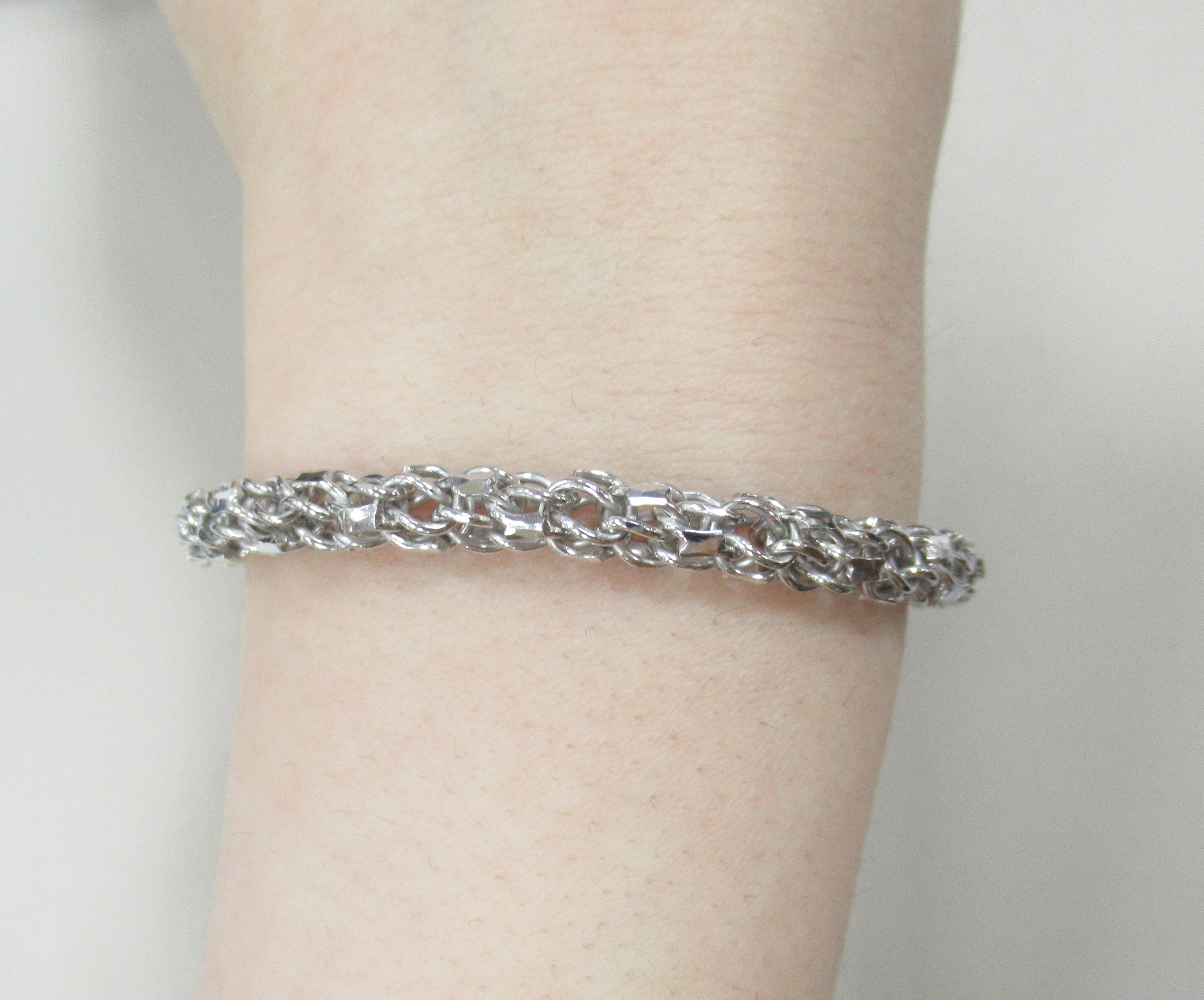 Серебряный браслет плетение "Анаконда"